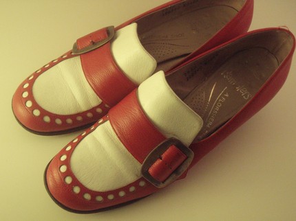 Cute Vintage Red Loafers