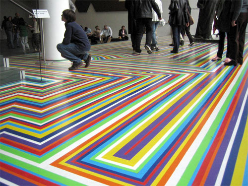 Awesome Tape Floor Design at MOMA