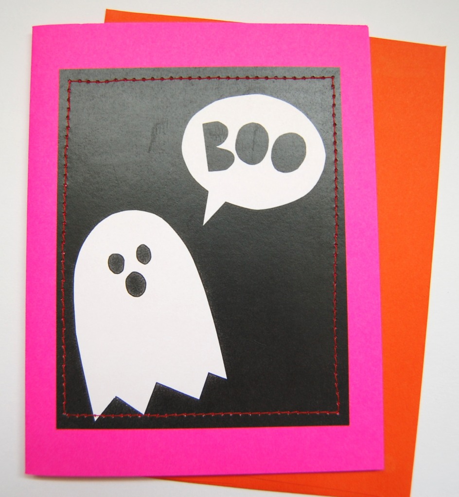 Ghost Halloween Greeting Card - Boo!