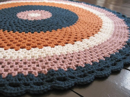Crocheted Floor Throw from Emma Lamb