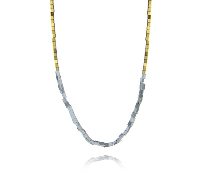Gold and Concrete Necklace