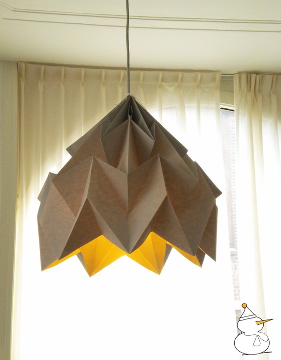 Bookcloth Origami Lampshade