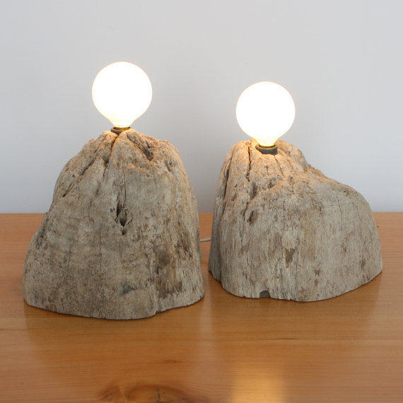 Driftwood Fragment Lamps