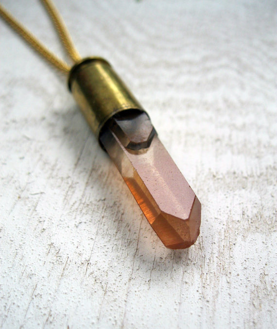 Crystal Bullet Necklace 