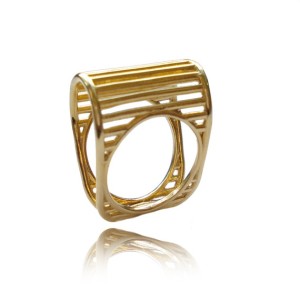 Gold Lines Ring