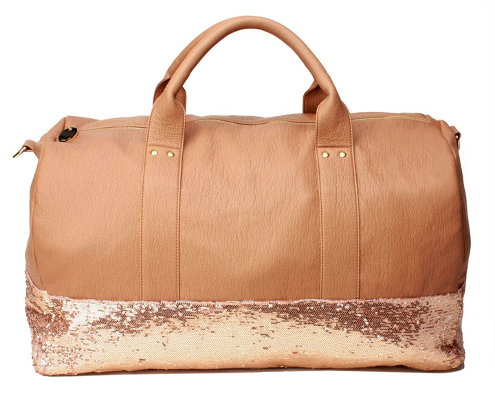 Peach/Gold Duffle Bag